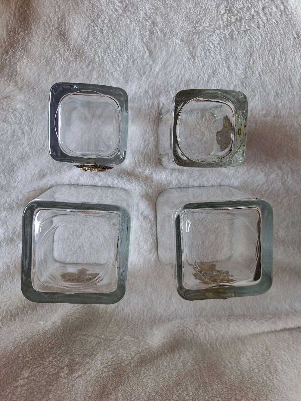 Fringe Studio Style Royal Crest Whiskey Shot Glasses Set 4 Jeweled Fleur-de-lis